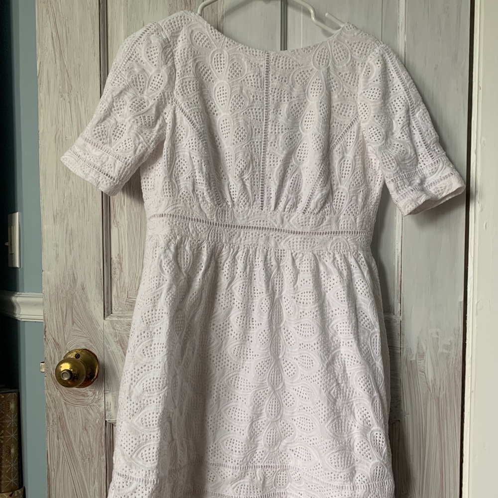 Antonio Melani white eyelet dress